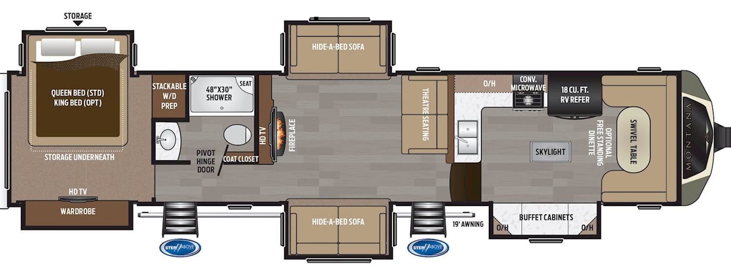 Keystone Montana 3820 Floor Plan